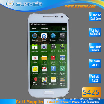 4.3" 480*800pixels Dual Core Auto Focus Camera Mobile Phone (S425)